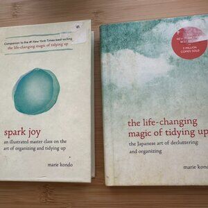 2 books: Tidying Up with Marie Kondo - hardcover